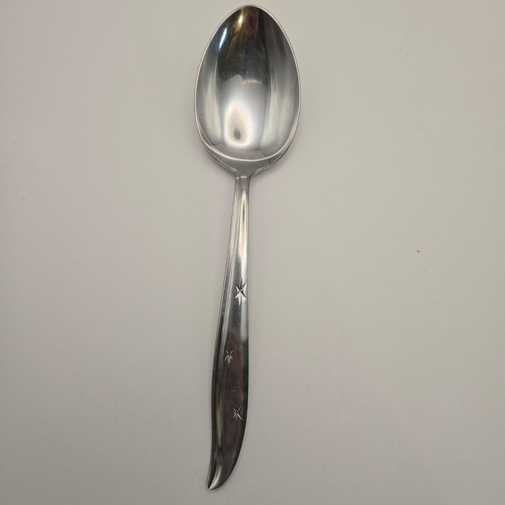 N.S. Co 9" Serving Spoon Replacement Starette Starburst Atomic Mid-Century Japan